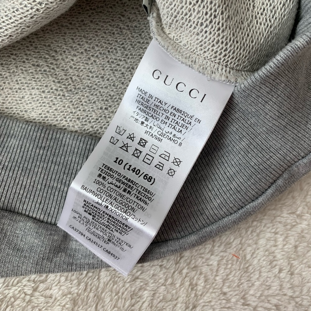NWT Gucci Teen Boy Cotton Jersey Sweatshirt J10 - Picture 9 of 9